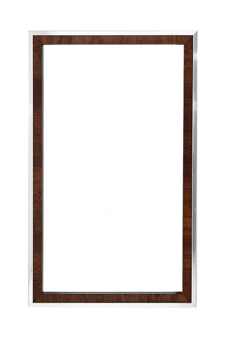 Florence Knoll Rosewood and Chrome Mirror - 2