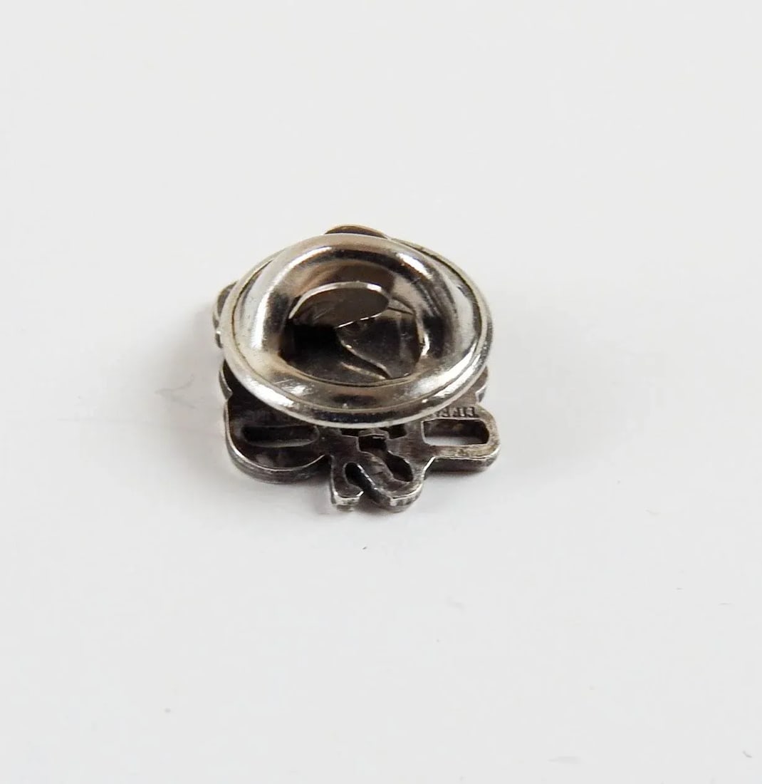 Late 20th Century Tiffany Sterling Silver God Loves You Lapel Tie Pin - 4