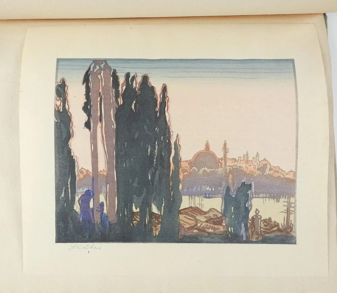 Vintage 1924 Urushibara 10 Woodcuts After Brangwyn - 9