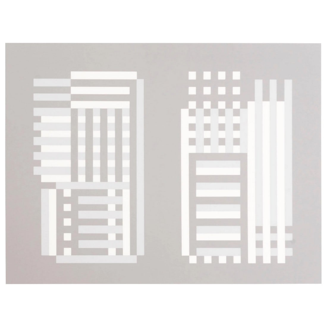 Josef Albers "Formulation : Articulation" Portfolio Ii, Folder 12: JOSEF ALBERS (1888 – 1976) "Formulation : Articulation" Portfolio II, Folder 12 Screen-printed geometric composition printed by Ives Stillman, Inc., New Haven, CT. From the set of 127