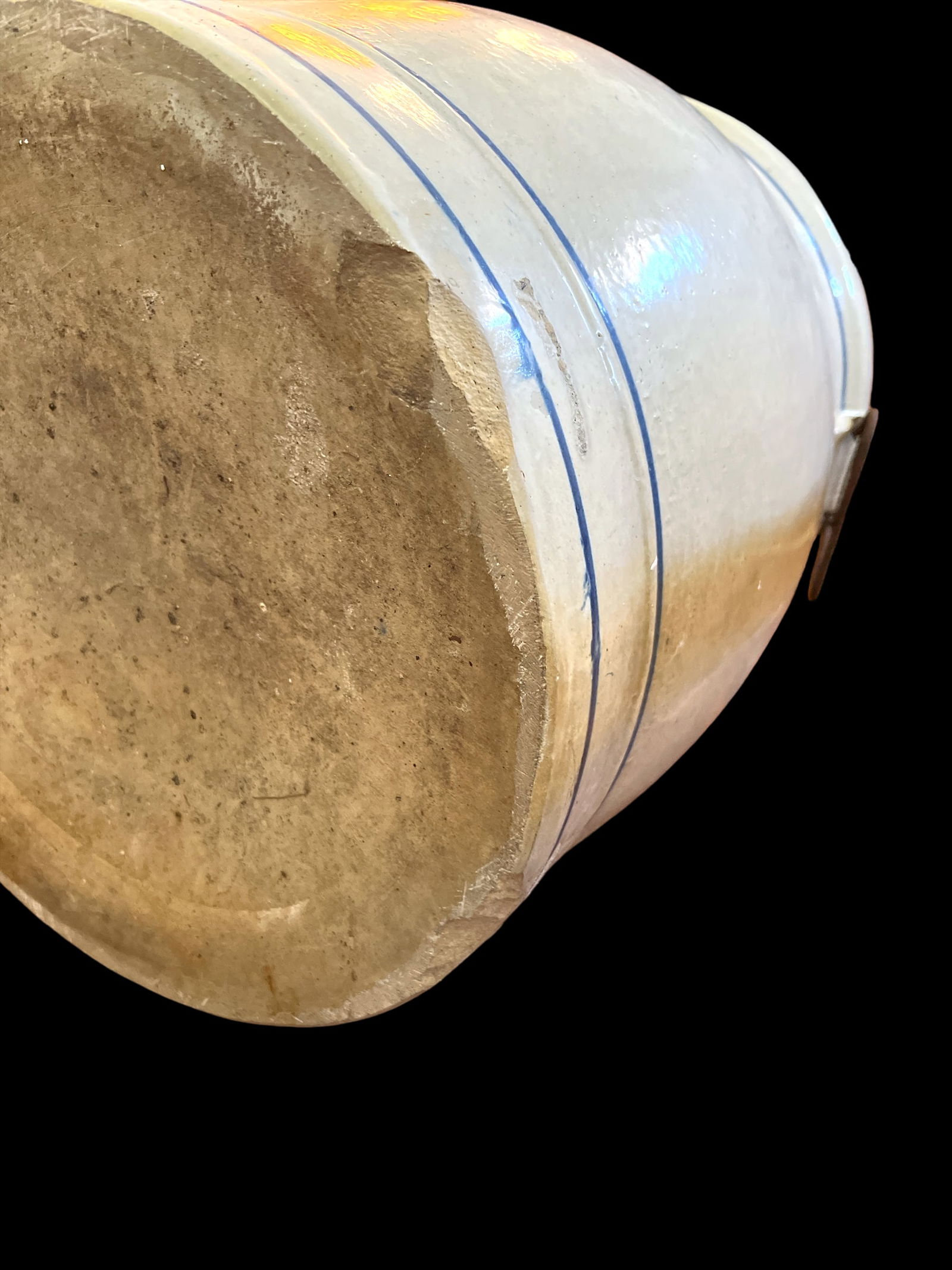 Antique Primitive 10 Gallon Red Wing Pottery Union Stoneware Water Cooler - 12