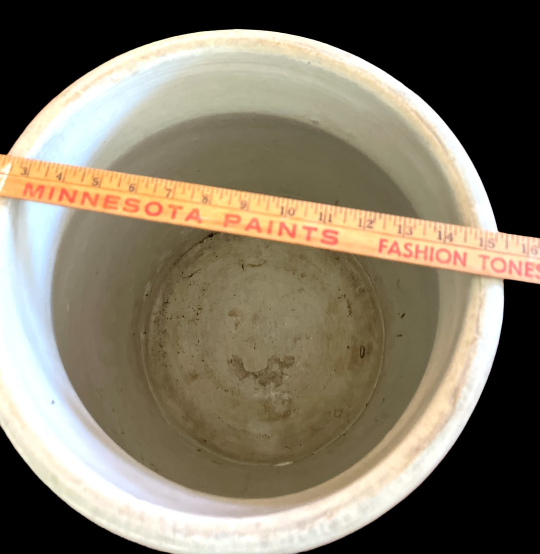 Antique Primitive 10 Gallon Red Wing Pottery Union Stoneware Water Cooler - 9