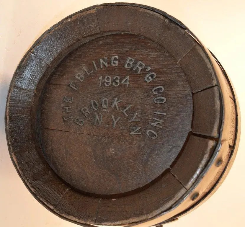 Ebling Brewing Co., Brooklyn, New York, Oak Beer Barrel - 4