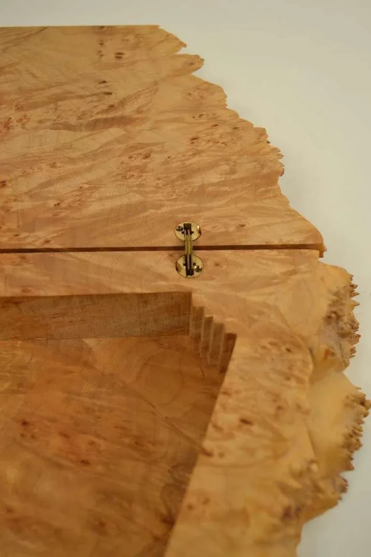 Michael Elkan Hinged Burl Jewelry Box - 6