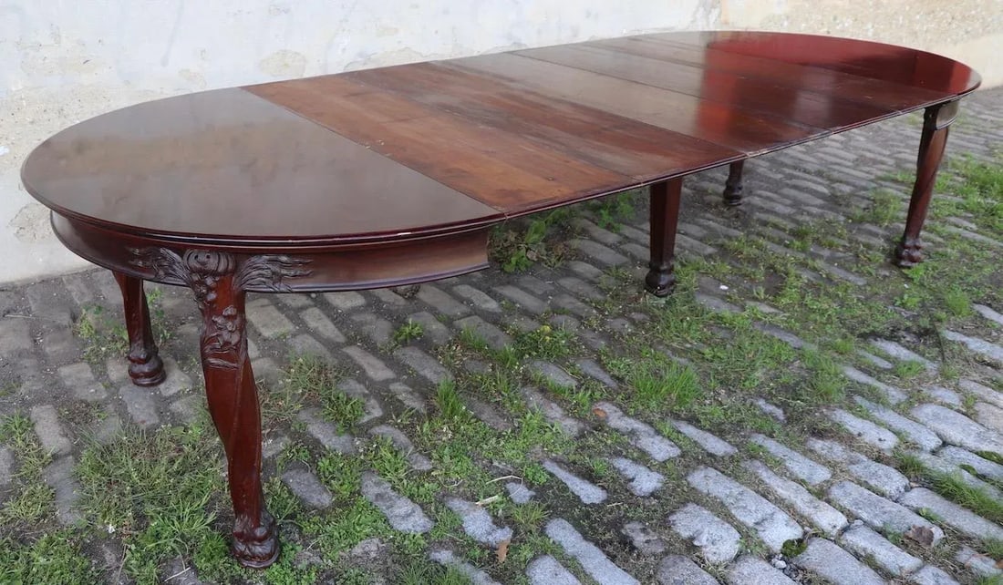 Art Nouveau Round Banquet Dining Table After Majorelle - 6