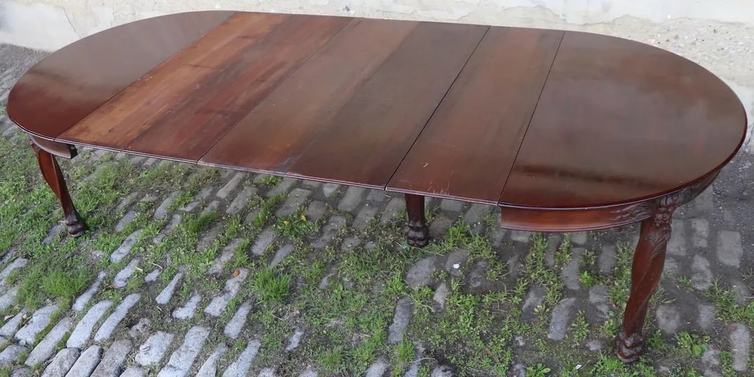 Art Nouveau Round Banquet Dining Table After Majorelle - 9