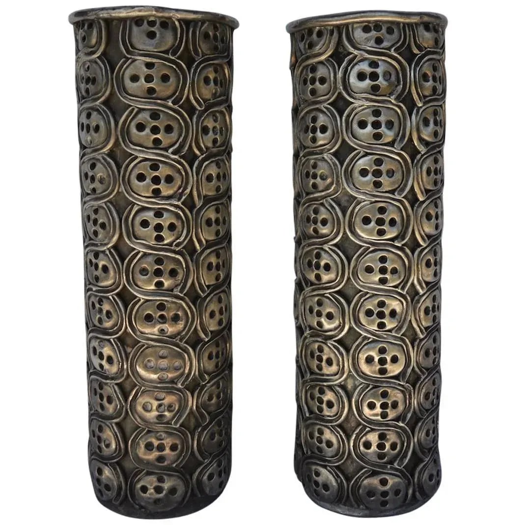 Antonio Pineda Silver Candlesticks - a Pair - 11