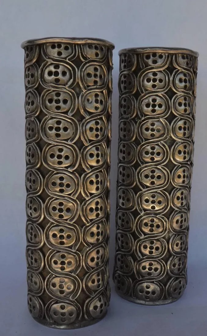 Antonio Pineda Silver Candlesticks - a Pair - 2