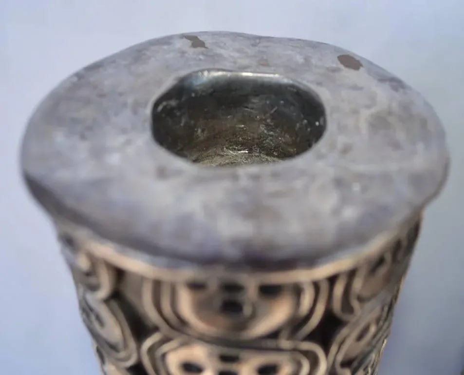 Antonio Pineda Silver Candlesticks - a Pair - 6