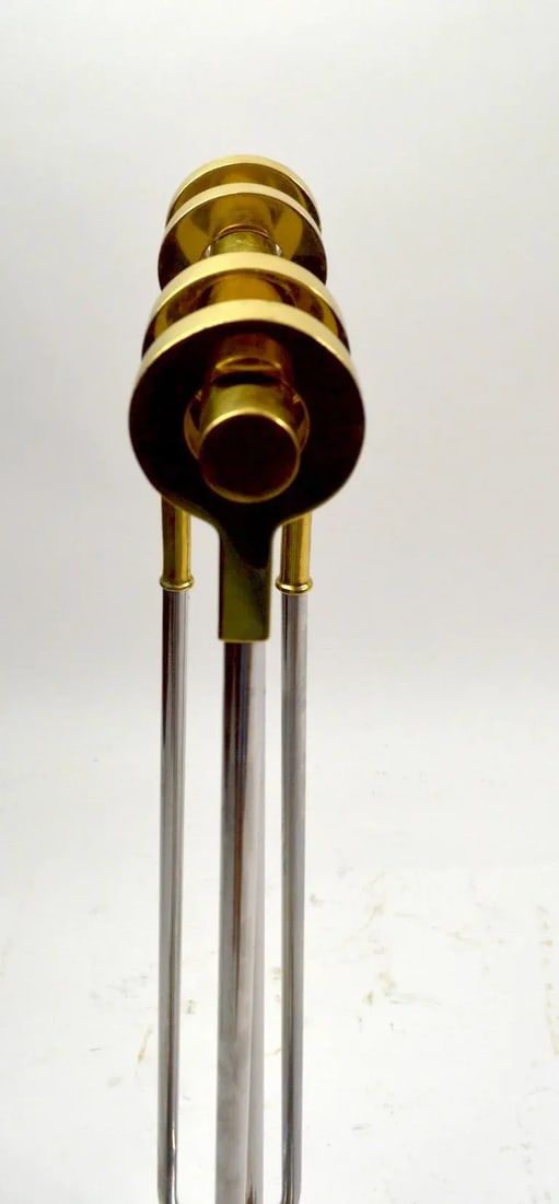 Chrome and Brass Fireplace Tools by Alessandro - 2