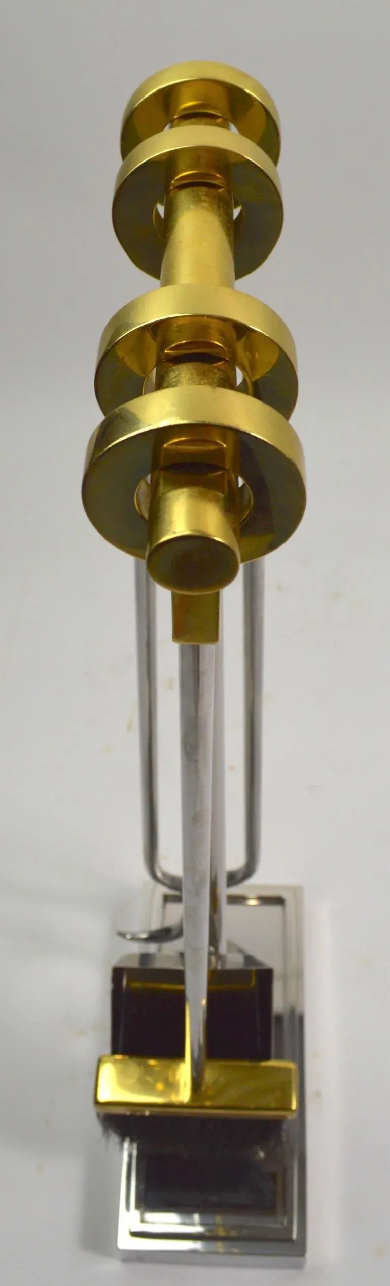 Chrome and Brass Fireplace Tools by Alessandro - 3