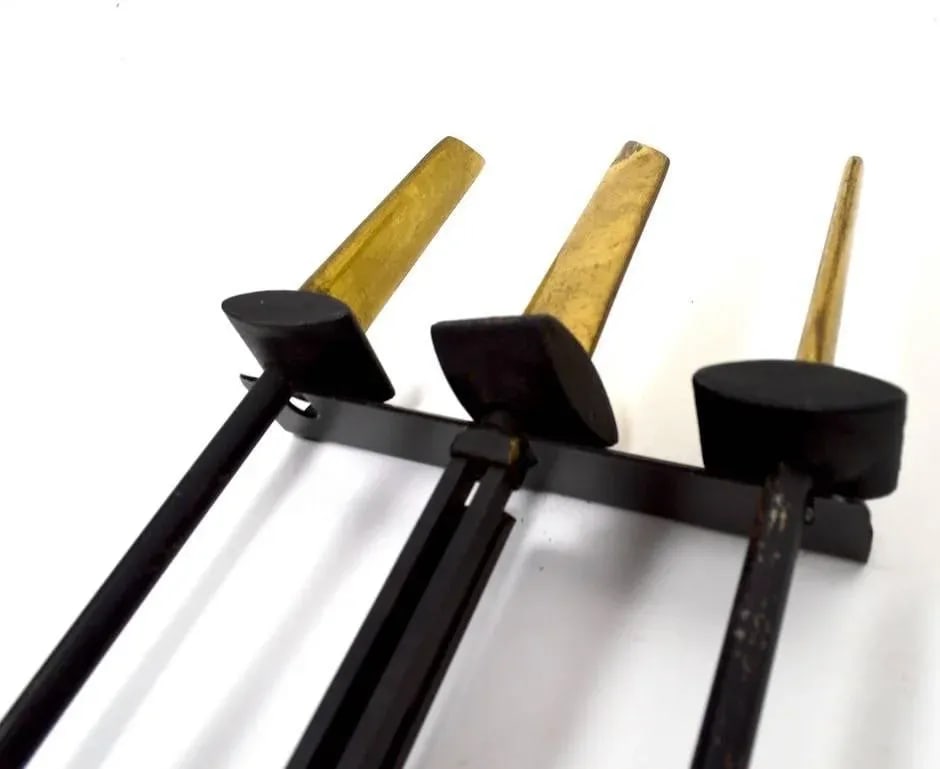 Deskey Wall Mount Fireplace Tool Set - 4