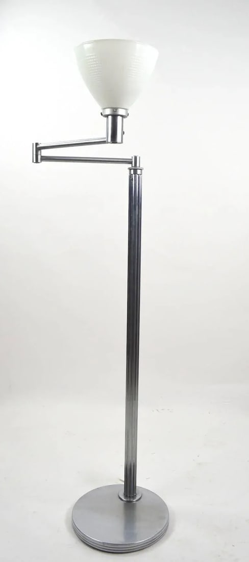 Mid 20th Century Walter Von Nessen Floor Lamp Early Version - 5