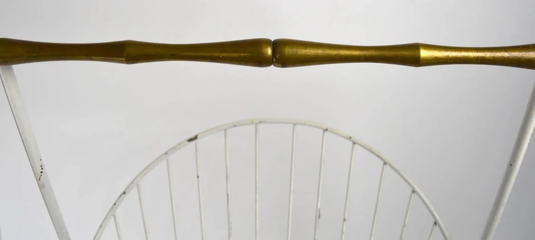 Iron and Brass Catch All Shelf Magazine Rack - 8