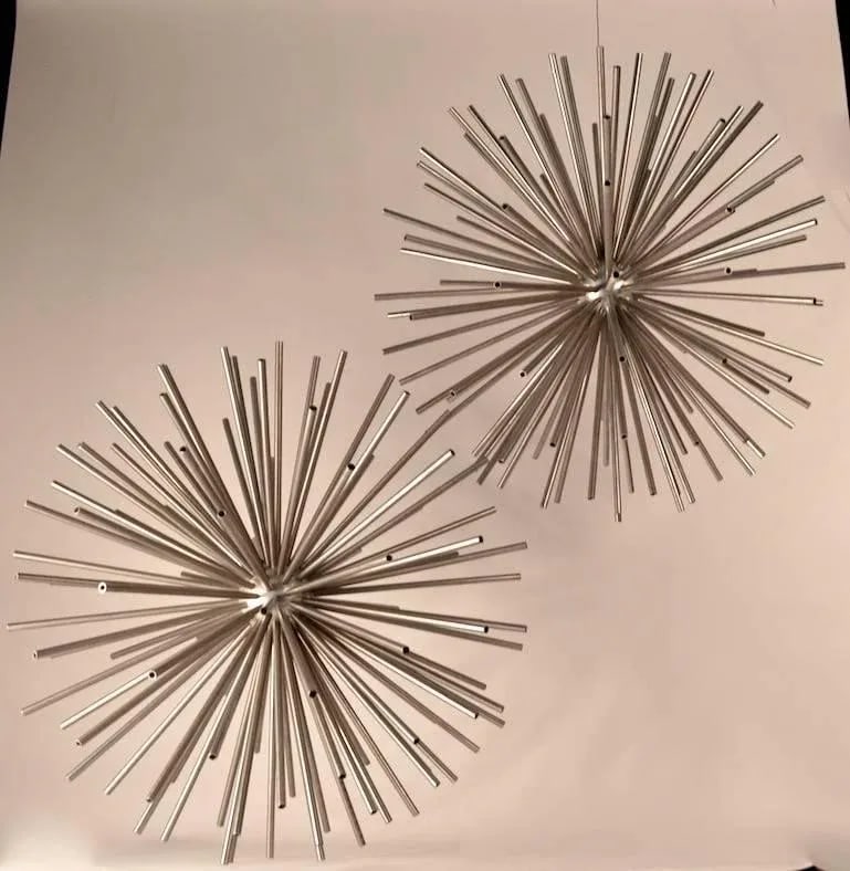1970s Mid-Century Modern Two Jere Sputnik Sculptures - a Pair - 6