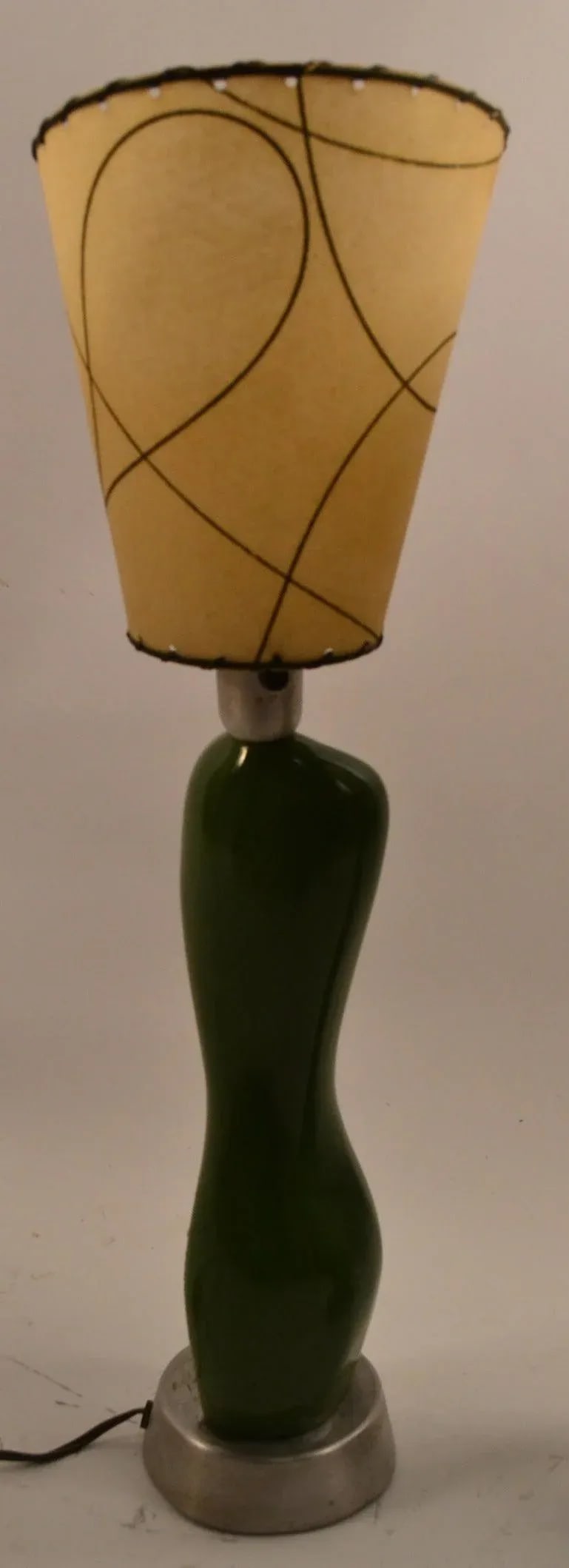 Russel Wright Ceramic Nude Form on Spun Aluminum Base - a Pair - 4