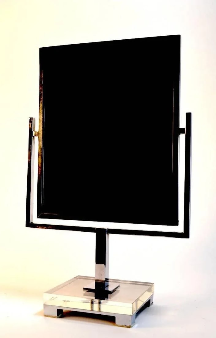 Charles Hollis Jones Mirror Chrome and Lucite - 2