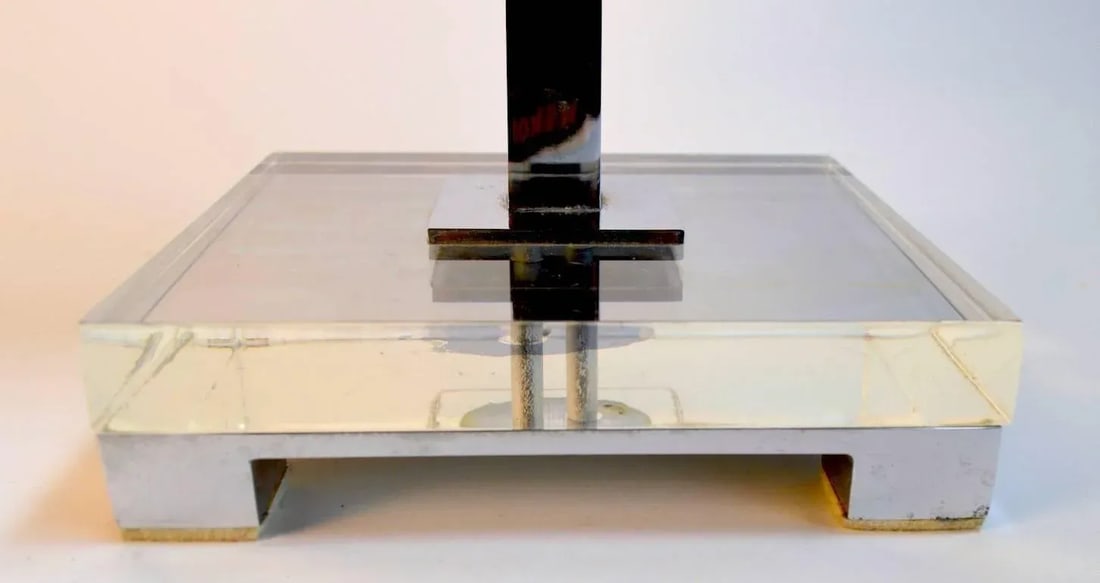 Charles Hollis Jones Mirror Chrome and Lucite - 3