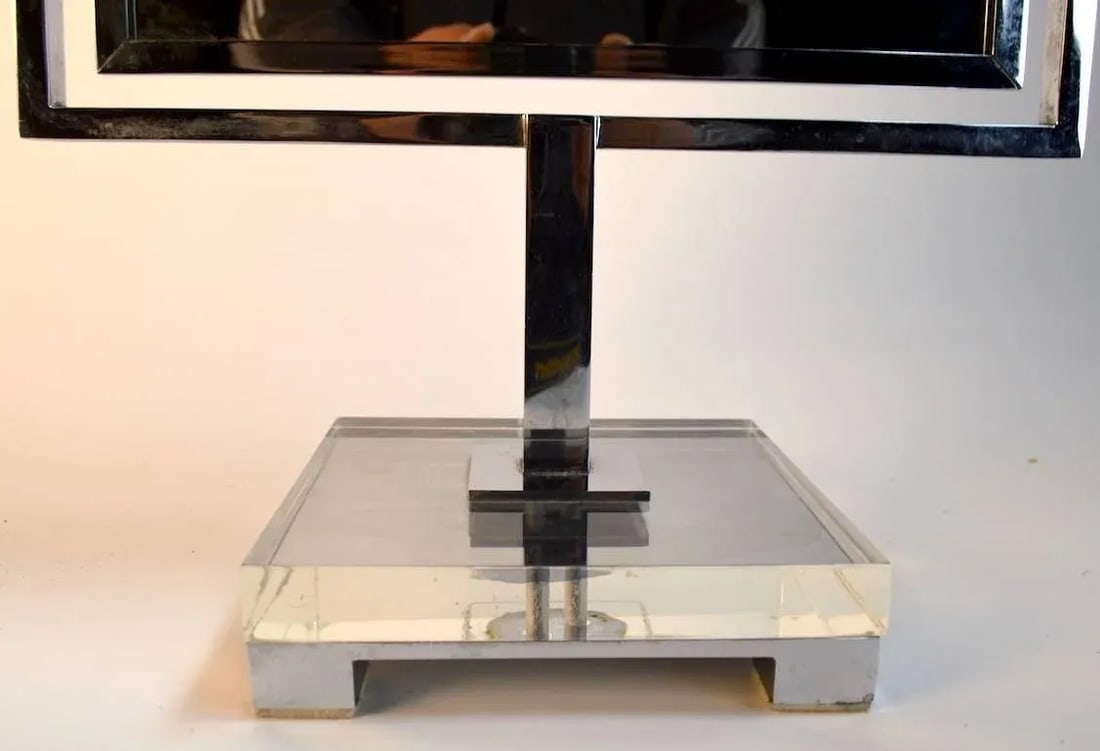 Charles Hollis Jones Mirror Chrome and Lucite - 4