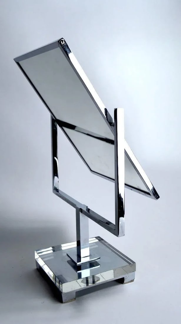Charles Hollis Jones Mirror Chrome and Lucite - 7