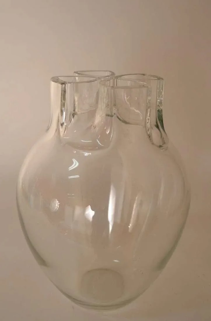Signed Barbini Murano Glass Vase - 2