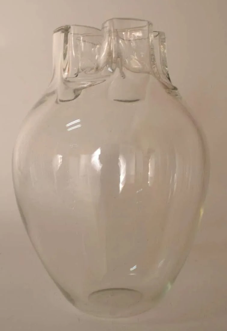 Signed Barbini Murano Glass Vase - 4