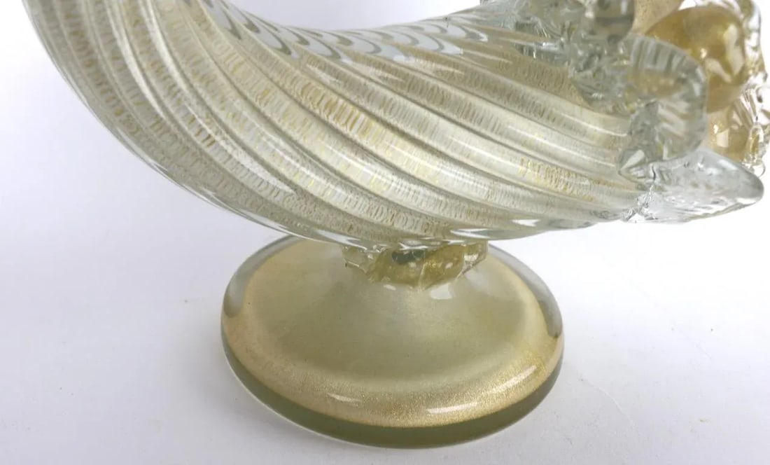Murano Glass Cornucopia by Barovier and Toso - a Pair - 12