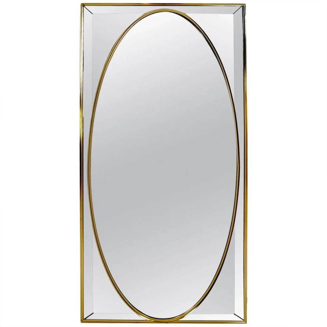 Decorative Mirror on Mirror Attributed to Labarge - 7
