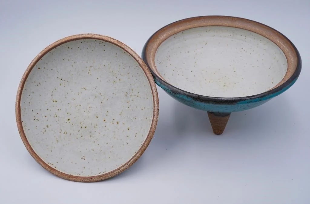 Mid 20th Century Joel Edwards Covered Pottery Bowl - 4