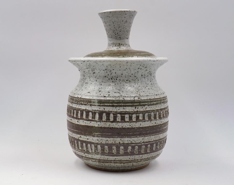 Mid 20th Century Large Joel Edwards Lidded Jar - 9