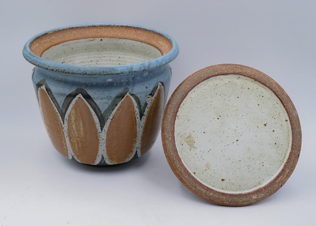 Vintage Mid 20th Century Large Joel Edwards Covered Pot - 3