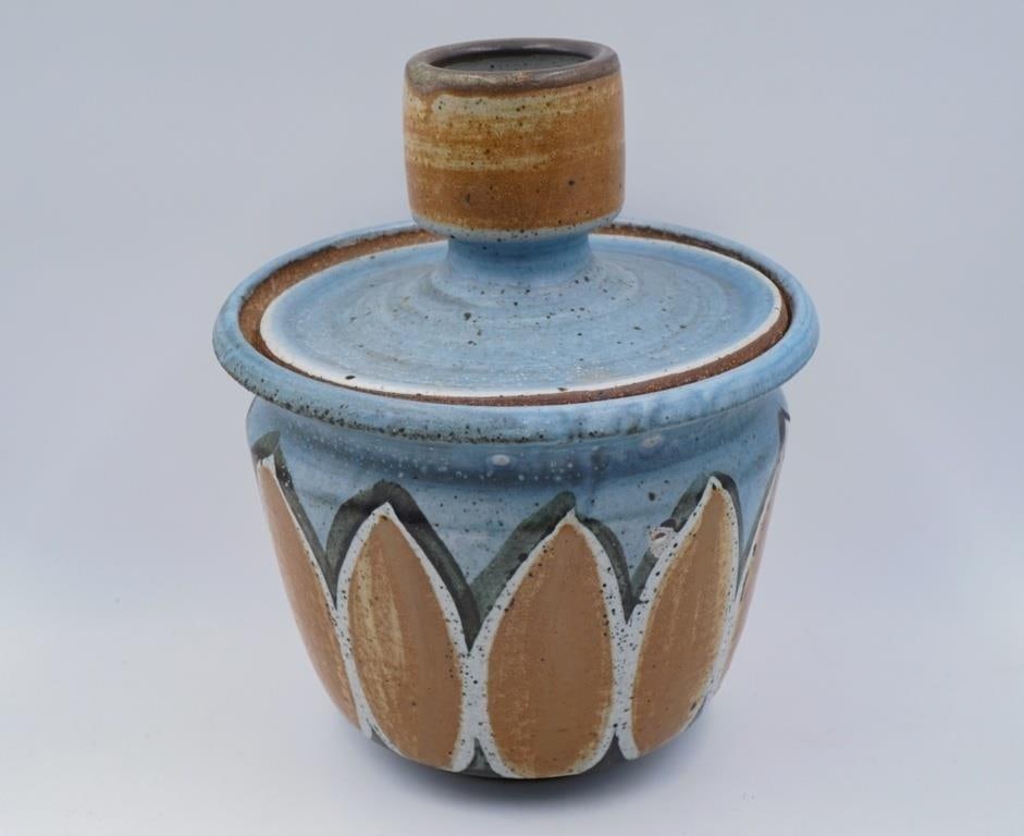 Vintage Mid 20th Century Large Joel Edwards Covered Pot - 4