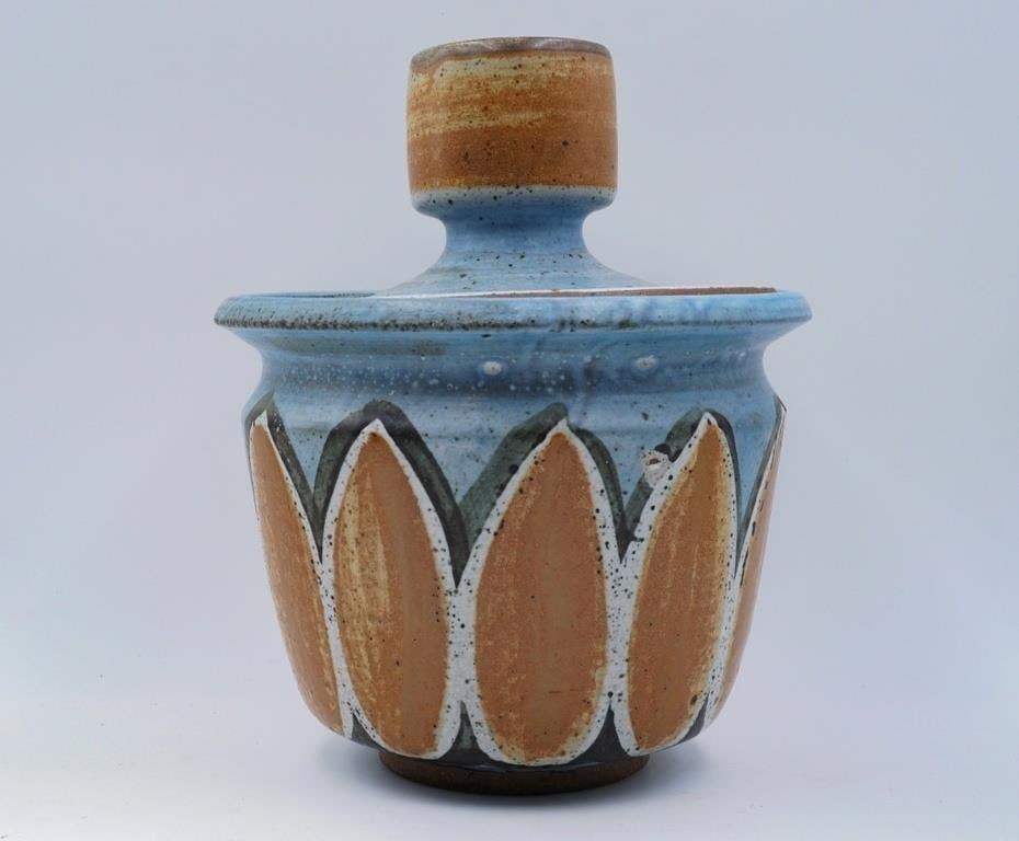 Vintage Mid 20th Century Large Joel Edwards Covered Pot - 5