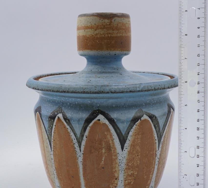 Vintage Mid 20th Century Large Joel Edwards Covered Pot - 7