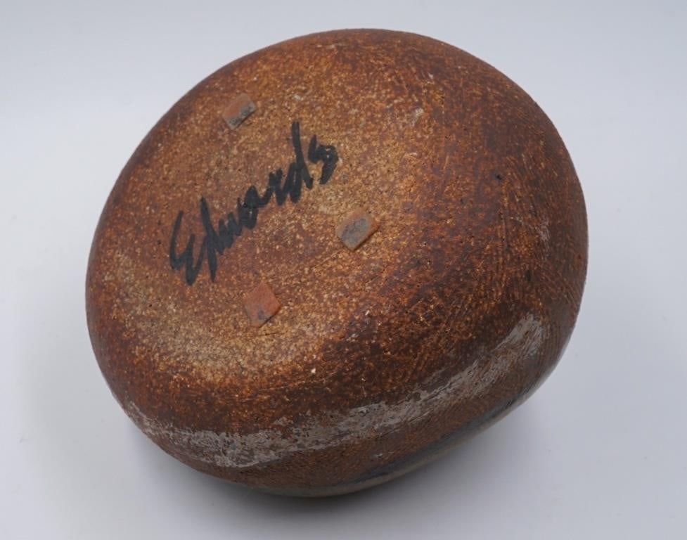 Vintage Joel Edwards Pottery Sculputral Vessel Vase - 3