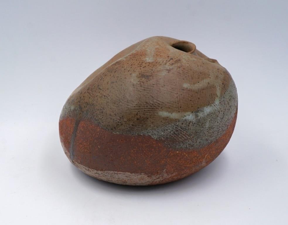 Vintage Joel Edwards Pottery Sculputral Vessel Vase - 5