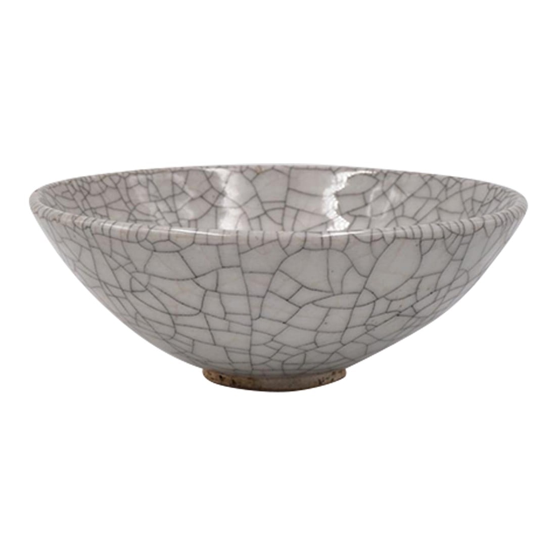 1959 Harding Black Crackle Glaze Bowl (1 of 6)