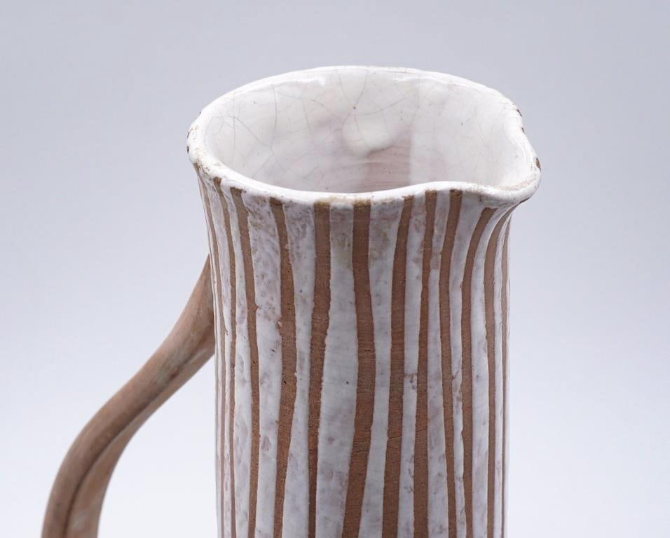 Mid 20th Century Joel Edwards Sculptural Pottery Pitcher - 6