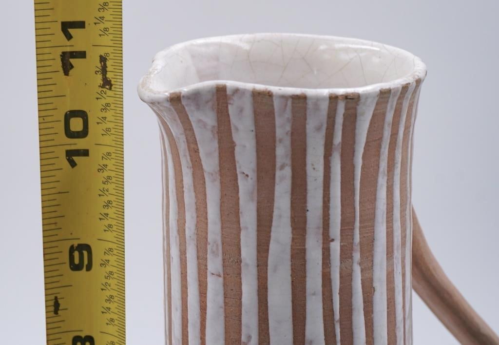 Mid 20th Century Joel Edwards Sculptural Pottery Pitcher - 8