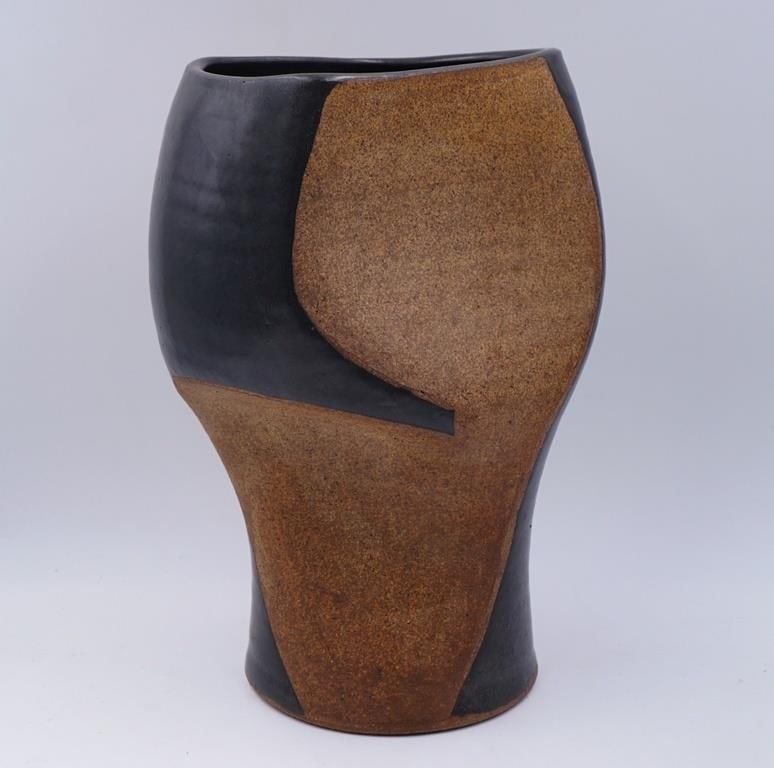 Mid 20th Century Joel Edwards Sculptural Pottery Vase - 5