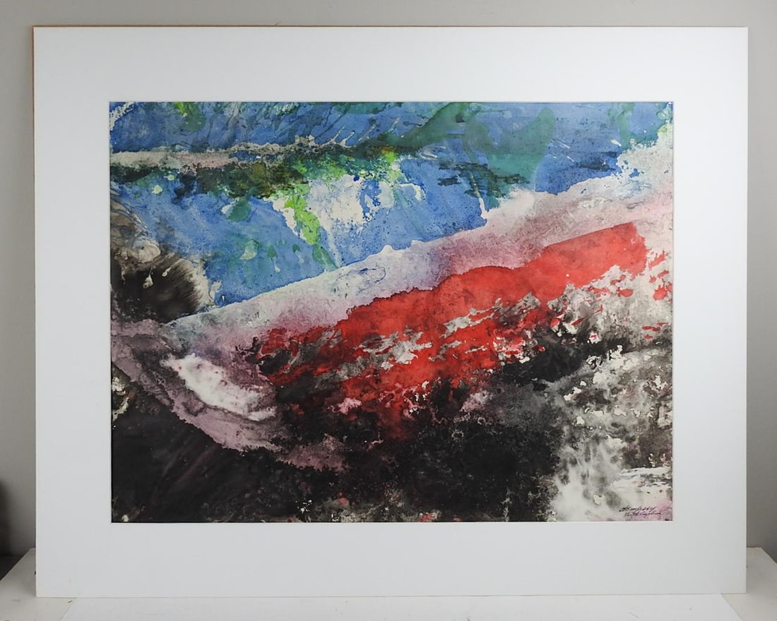Mid 20th Century Richard Dempsey Abstract Watercolor Painting - 2
