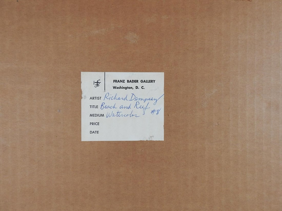 Mid 20th Century Richard Dempsey Abstract Watercolor Painting - 5