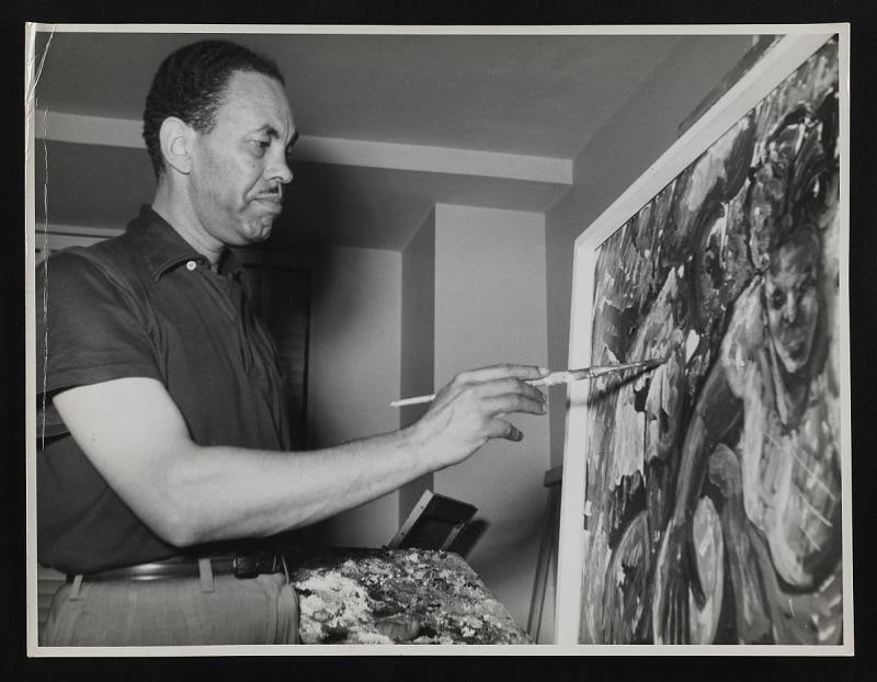 Mid 20th Century Richard Dempsey Abstract Watercolor Painting - 8