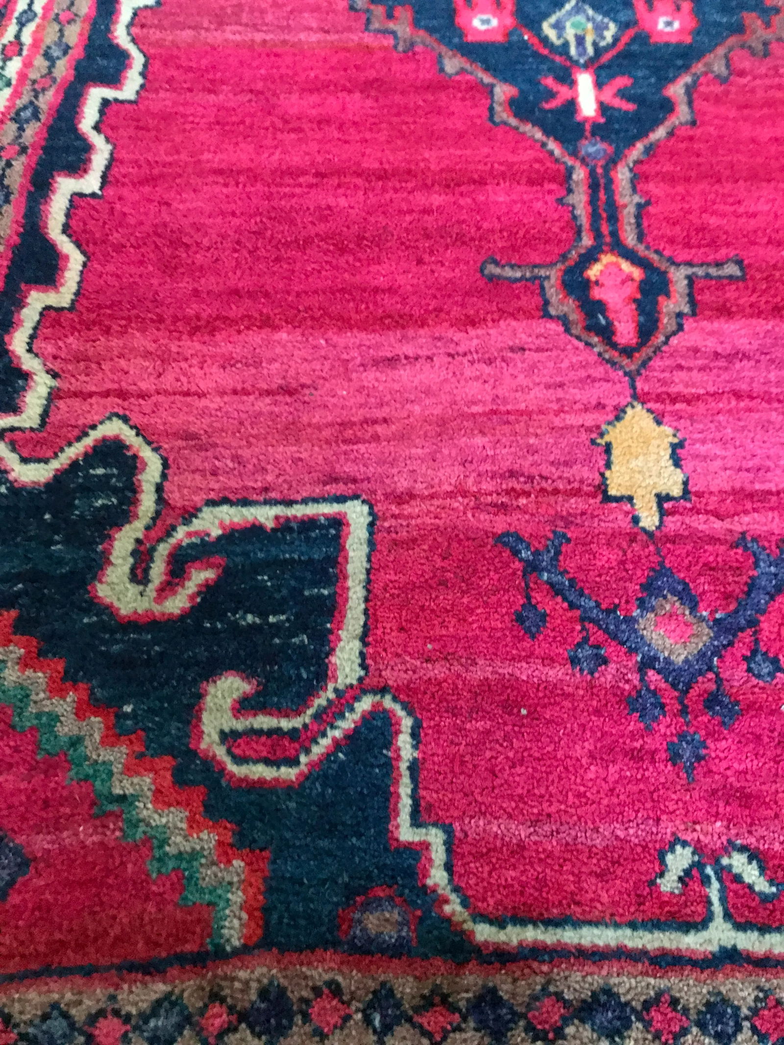 Vintage Handwoven Wool Rug-5x9' - 3