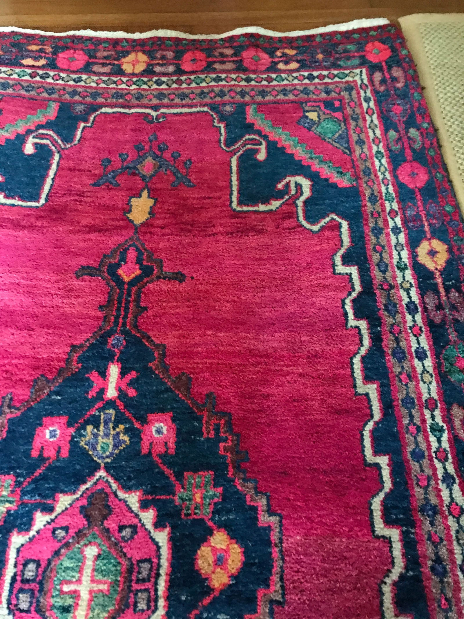Vintage Handwoven Wool Rug-5x9' - 6