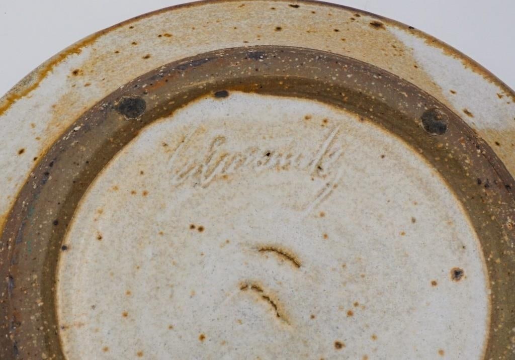 Mid 20th Century Joel Edwards Abstract Pottery Catchall Ashtray - 2