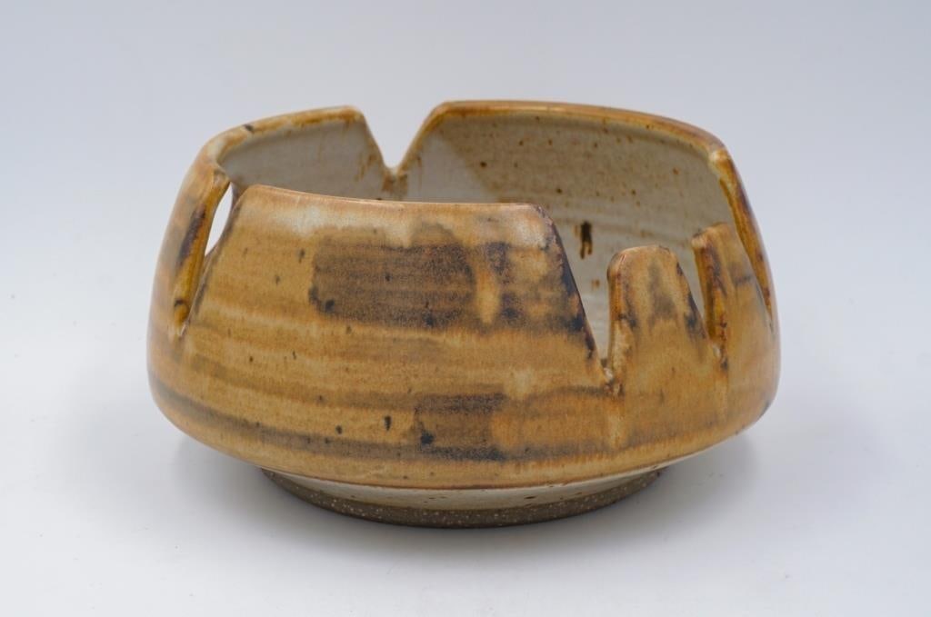 Mid 20th Century Joel Edwards Abstract Pottery Catchall Ashtray - 5