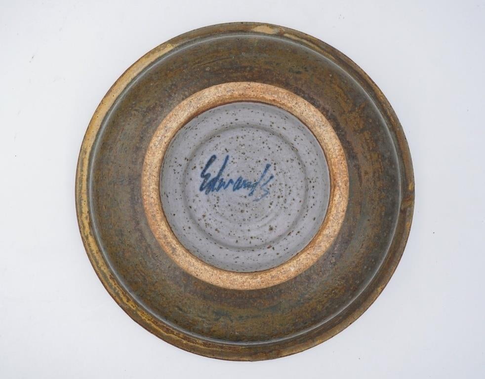 Mid 20th Century Joel Edwards Covered Pottery Bowl Tangine - 2