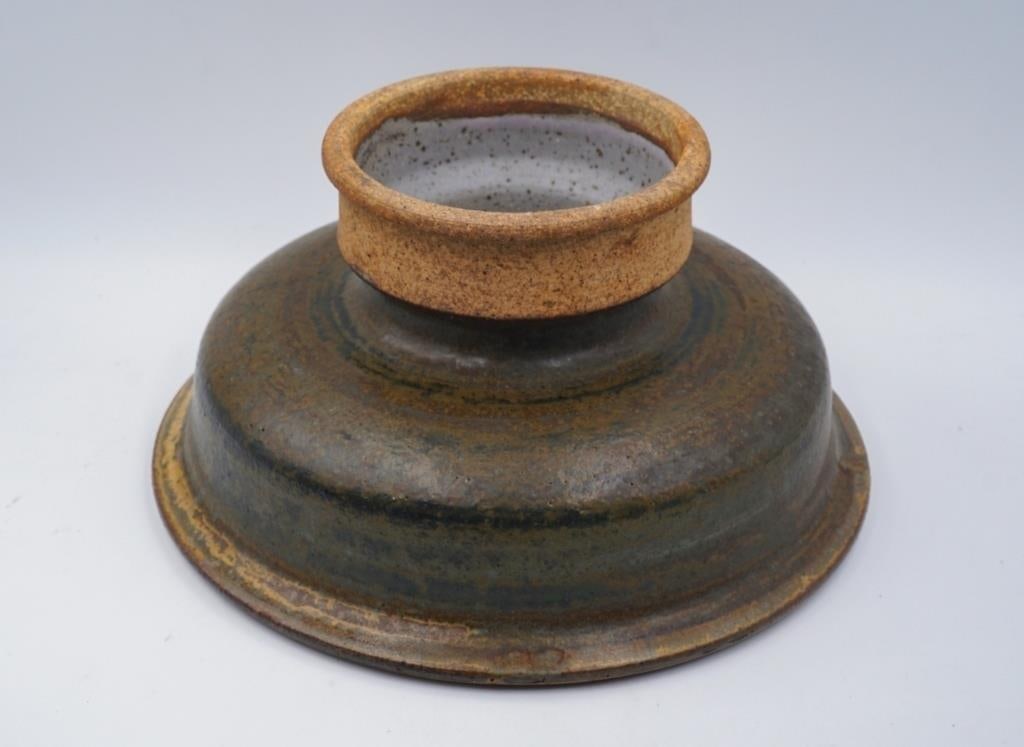 Mid 20th Century Joel Edwards Covered Pottery Bowl Tangine - 9