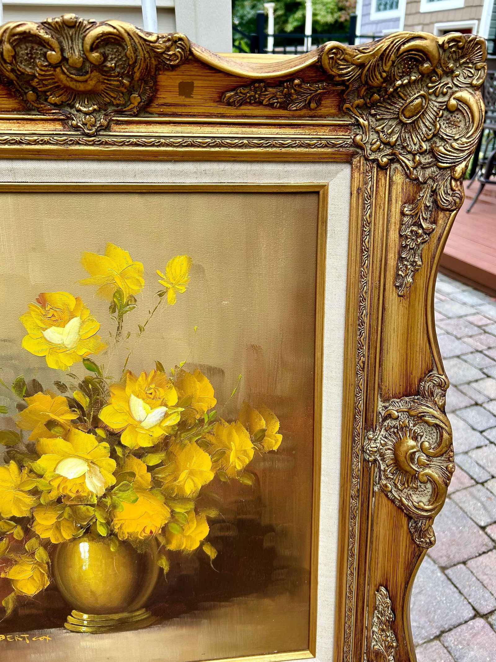 Mid 20th Century Original, Large, Signed, Robert Cox, Floral/Botanical Still Life Bouquet, Oil Paint - 6